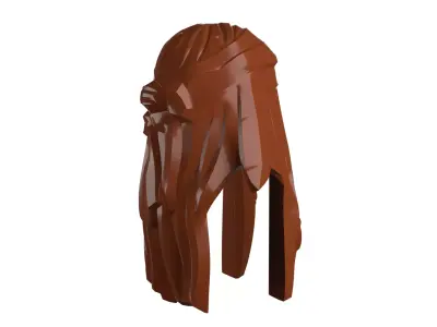 Custom3Dprint Minifigure Accessory - Minifigure Hair S2 - 030 3D print model