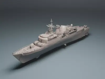 Niteroi Frigate High Detail 3D Model For Resin Printing 3D 3D print model