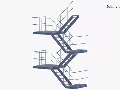External Staircase 3D model