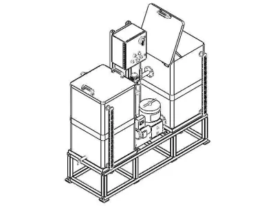 Oil Filter Machine - Rust Preventive 3D model