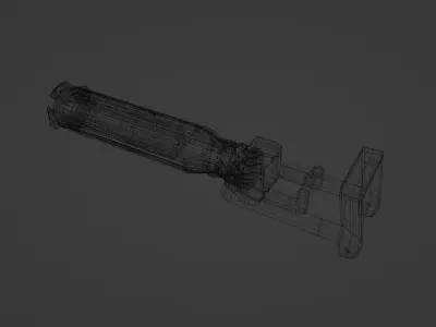 Black Rock Shooter Cannon 3D model
