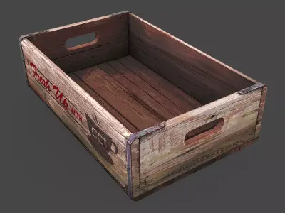 Old Crate Low-poly 3D model purchase