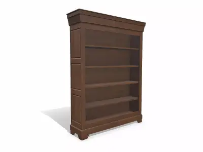 Old Bookshelf Low-poly PBR Low-poly 3D model