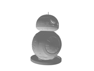 bb 8 with base plate 3D print model