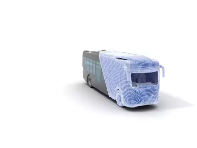 Modern Urban Bus model pack Low-poly 3D model purchase