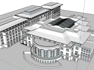 vacation spot-Resort-Fashion Leisure Hotel-0149 3D model