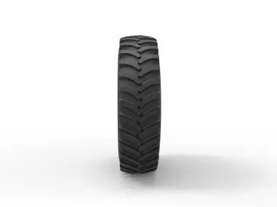Tractor wheel 3D print model