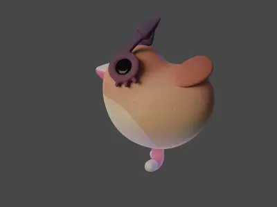 Bird Game Model 12 Low-poly 3D model