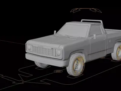 Dodge Power Wagon W200 1977  3D model