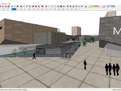 Sketchup Commercial Complex 143 3D model