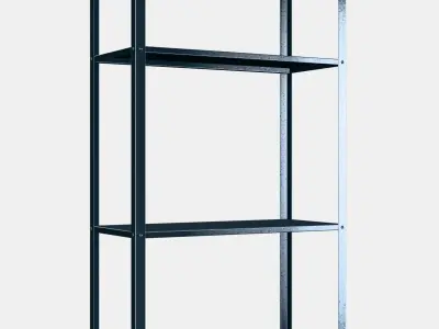 HYLLIS Shelving unit 1 Low-poly 3D model