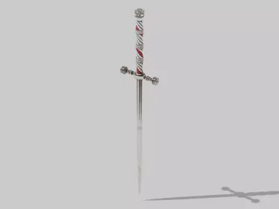 OB 00 11 vampire hunter stiletto Low-poly 3D model