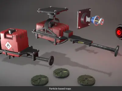 Deadly Dungeons - Modern  Traps Low-poly 3D model