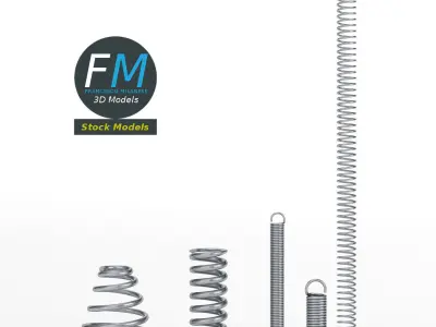 Hardware springs 3D model