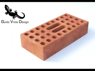 High Quality Perforated Brick Free 3D model