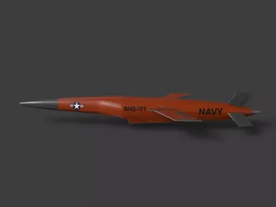 Kratos BQM-177 Low-poly 3D model