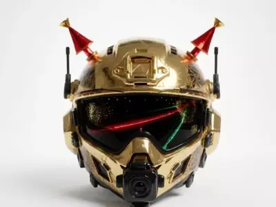 Gilded Revelry Tactical Helmet 3D Model Low-poly 3D model