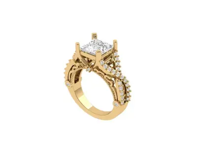 Princess Infinity Ring 3D print model purchase