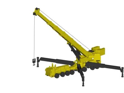 Truck Crane 3D model from CGTrader