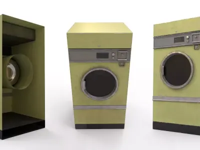 3D Front Load Drying Machine 3D model