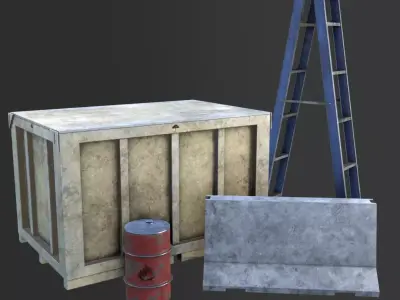 Low Poly Objects Free low-poly 3D model
