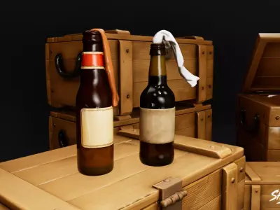 Explosive Pack Low-poly 3D model purchase