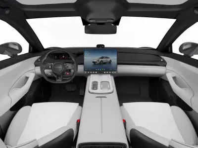  Car interior Low-poly 3D model