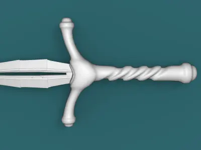 sword 3D model 2