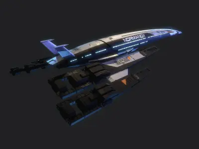 Normandy SR-2  Mass Effect  3D model