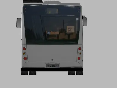 Maz-203 bus Low-poly 3D model