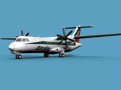 ATR  ATR-42-500 Alitalia 3D model