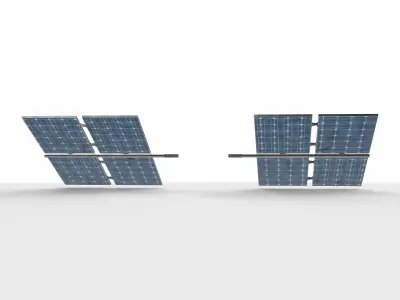 satelite solar panels 03 3D model