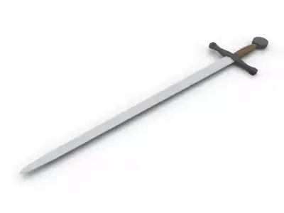 Knight Sword Low-poly 3D model buy
