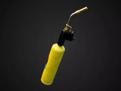 Propane Torch Low-poly 3D model purchase