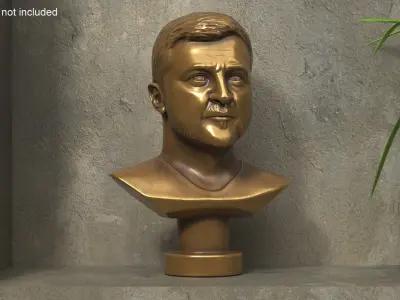  Bronze Bust of Zelensky 