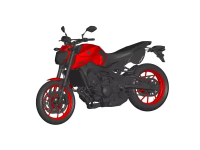 YAMAHA MT-09  3D model