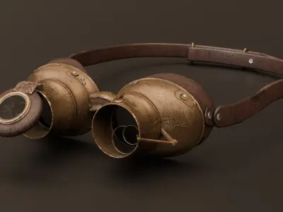 Steampunk Goggles 3D model purchase