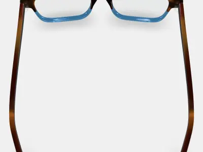 Crane Eyeglasses in Eastern Bluebird Fade Low-poly 3D model