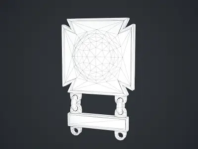 Driver Mechanic Badge Low-poly 3D model