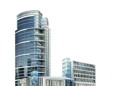 Office Building 3D model 17