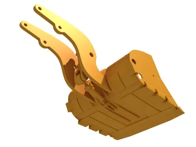 Excavator Bucket 3D model by 3D-Horse