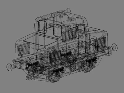 RC controlled shunting locomotive in zero gauge 7mm scale Free 3D print model