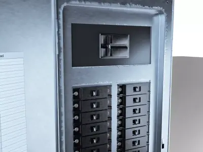 Electrical Panel Low-poly 3D model buy