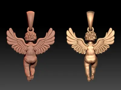 Praying baby angel M13 3D print model