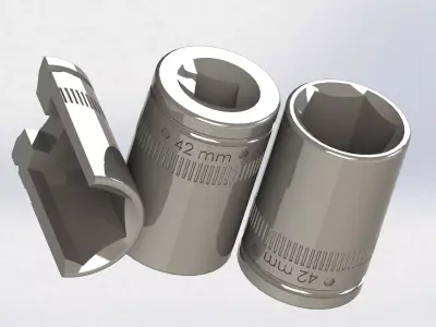 Socket Wrench Free 3D model