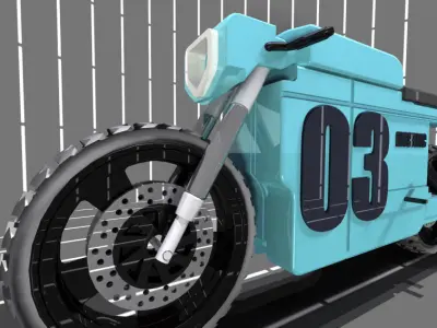 Electric bike Concept 3D model