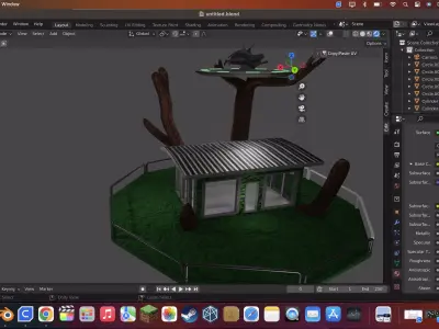 alien post  3D model