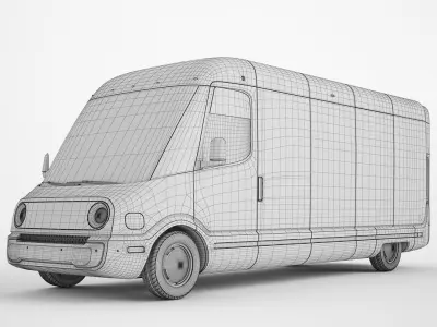 Generic Electric Delivery Van 01 3D model