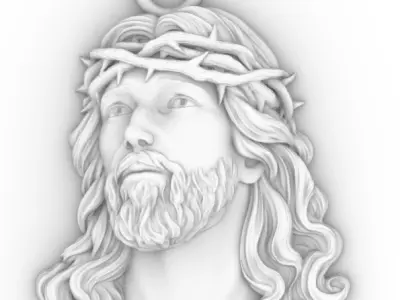  Jesus Face 3D print model