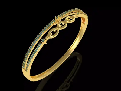 Art Deco Bracelet 17 3D print model